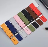 Cumpara ieftin Curea Smartwatch din Silicon Premium &ndash; Sistem Quick Release &ndash; 16/18/20/22 mm &ndash; Culori: Gri, Albastru, Crem, Roz