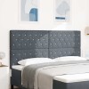 VidaXL Tăblie din Catifea Argyle Manual Gri &icirc;nchis 180 cm Catifea 3337771