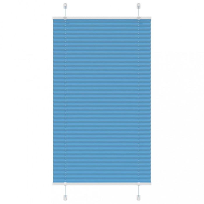 Gossi jaluza plisata albastru 80x100cm latime tesatura 79,4 cm