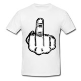 Tricou &quot; Fuck you, black and white &quot;