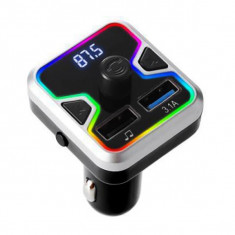 Modulator auto M27, BT, FM, Handsfree, USB,Lumini RGB