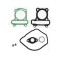 Set garnituri capac chiulasa si cilindru GY6 50cc