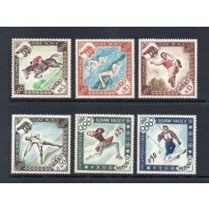 Monaco 1960 - Jocurile Olimpice, sport, serie neuzata