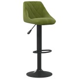 Cumpara ieftin Scaun de bar, verde deschis, catifea