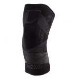 Orteza elastica pentru genunchi, flippy, ajustabila cu bretele elastice, banda pentru compresie, material respirabil, marime s, culoare negru