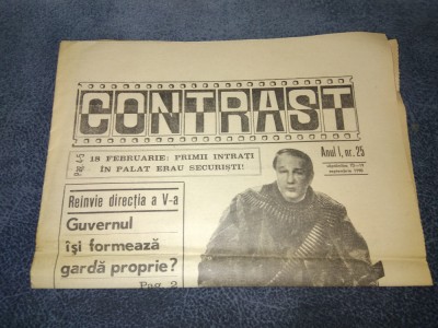 REVISTA CONTRAST 13 19 SEPTEMBRIE 1990 foto