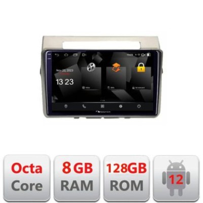 Navigatie Toyota Verso intre anii 2004-2009 Android Octa Core Qualcomm 2K Qled 8+128 DTS DSP 360 4G Optical CarStore Technology foto
