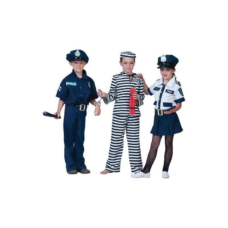 Costum Politist baieti 4-14 ani, set 4 piese carnaval, albastru inchis |  Okazii.ro