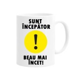 Cana alba personalizata sunt incepator beau mai incet, INOVATIX&reg;. 330ml