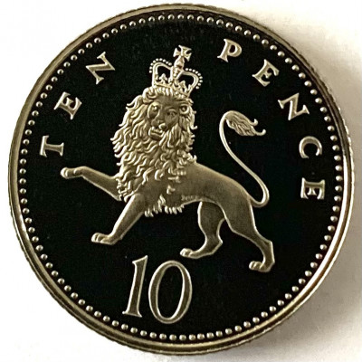 MAREA BRITANIE 10 PENCE 1998 PROOF foto