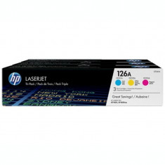 Tri-Pack Original HP CMY nr.126A pentru LJ Pro 100 M175A|LJ Pro 100 M175NW|LJ Pro CP1025|LJ Pro CP1025NW|LJ Pro M275 3x1K incl.TV 0.8 RON &amp;amp;quot;CF341A foto