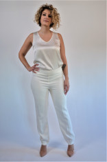 Pantaloni firma Cristina Effe,made in Italy,noi eticheta si factura,marime 48 foto