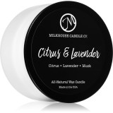 Milkhouse Candle Co. Creamery Citrus &amp; Lavender lum&acirc;nare parfumată Sampler Tin 42 g