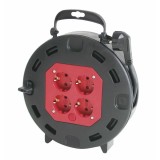 Derulator cablu electric capsulat 10m cu 4 prize - Top Electro