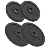 Plăci de greutate 4 buc, 2 x 10 kg + 2 x 5 kg, fontă, vidaXL