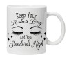 Cana alba personalizata Keep your lashes long, INOVATIX&reg;. 330ml, Oem