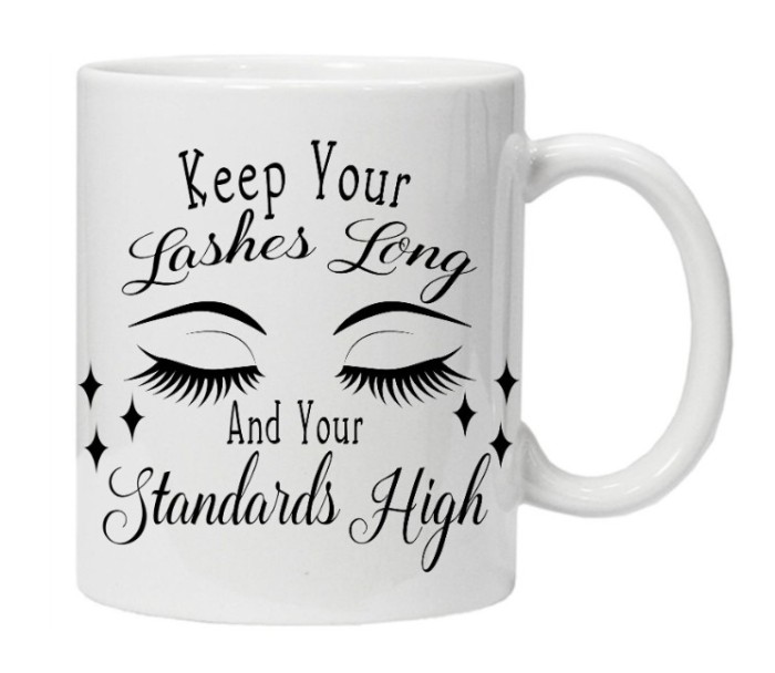 Cana alba personalizata Keep your lashes long, INOVATIX&reg;. 330ml