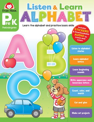 Listen and Learn: Alphabet, Grade Prek Workbook foto