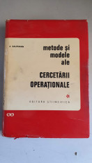 METODE SI MODELE ALE CERCETARII OPERATIONALE - A. KAUFMANN (VOL. 1) foto