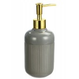 Dozator Sapun Lichid Ceramica Gri Sepio, 250ml, Manual, Elegant, Baie, Bucatarie