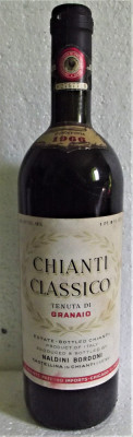 49 - VIN rosu chianti classico, recoltare 1966 cl 72 gr 12 foto