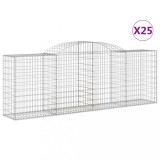 Cumpara ieftin Cosuri gabion arcuite 25 buc, 300x50x100/120cm, fier galvanizat