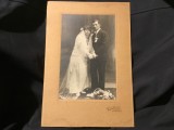 Fotografie de nunta miri in haine de epoca perioada interbelica fotograf Salo Brull / Cernauti Bucovina !