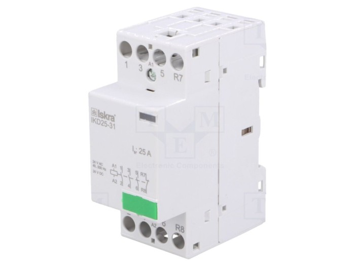 Contactor 4-polar 25A 24V DC