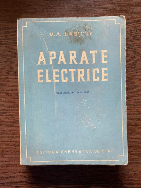 M. S. Babicov Aparate Electrice
