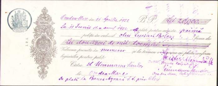 HST A21 Cambie Lucian Bolcaș 1922 Oradea