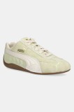 Puma sneakers din piele &icirc;ntoarsă Speedcat Faded culoarea verde, 403688