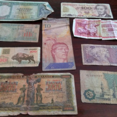 10 bancnote rupte, uzate, cu defecte (cele din imagine) #1