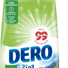 Detergent de rufe pudra Dero 2in1 Prospetimea Muntelui, 3kg, 40 spalari