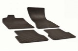 Covorase Auto Cauciuc Audi A6 C7 (2011-2018) &amp; A7 (4G) Negre, Set Complet Fata+Spate, Antialunecare, Bordura Inalta