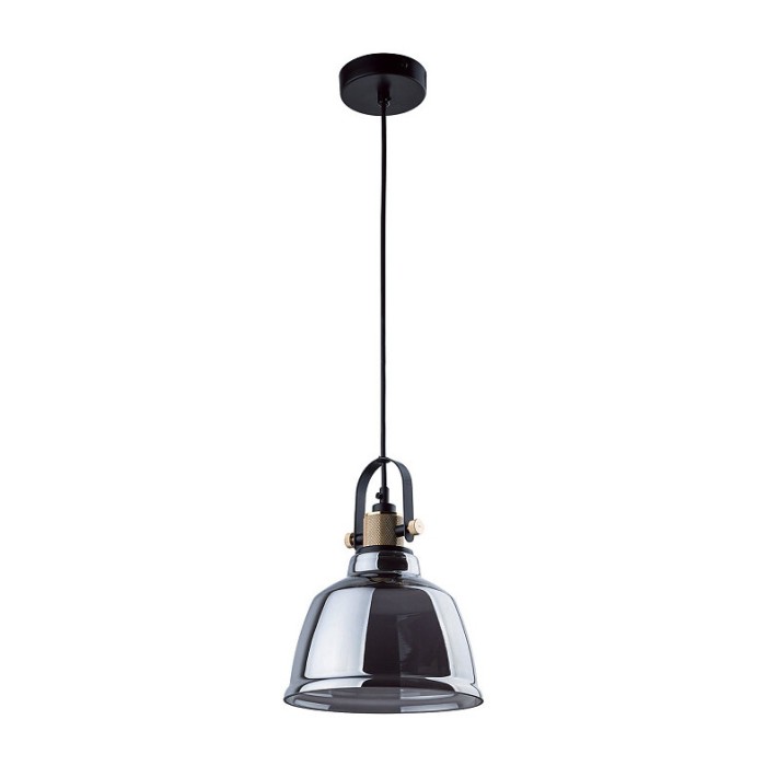 Lustra pendul clopot sticla fumurie/aurie Hamia, 9152 - Nowodworski Crom