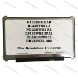 Display compatibil Laptop, IVO, M133NWN1 R1, M133NWN1 R3, M133NWN1 R4, M133NWN1 R5, 13.3 inch, Slim, Rezolutie HD, 1366x768, 306mm latime, prinderi su