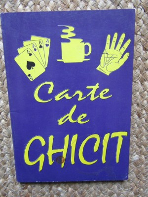 CARTE DE GHICIT foto