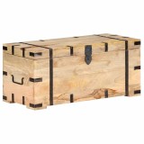 Cumpara ieftin Cufar, 90 x 40 x 40 cm, lemn masiv de mango