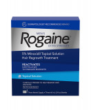 Set solutie impotriva caderii parului pentru barbati, Minoxidil Rogaine 5%, 3 luni aplicare, 180 ml, Pipeta inclusa