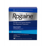 Set solutie impotriva caderii parului pentru barbati, Minoxidil Rogaine 5%, 3 luni aplicare, 180 ml, Pipeta inclusa