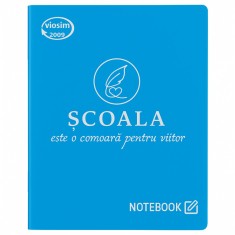 Caiet A5 dictando , 48 file, coperta albastra, Viosim