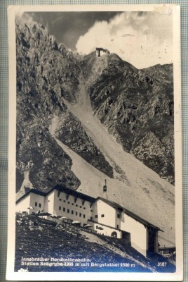 AD 719 C. P. VECHE -INNSBRUCKER NORDKETTENBAHN- STATION SEEGRUBE 1905 M -1950 foto