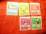 Serie mica Paraguay 1969 - Medalii aur Olimpiada Mexico ,5 valori