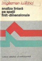 Analiza liniara pe spatii finit-dimensionale - Manual in probleme foto