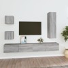 VidaXL Set dulapuri TV, 5 piese, gri sonoma, lemn prelucrat 3114452