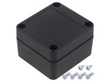 Carcasă universală ABS neagră 60x64x41 mm