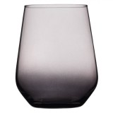 Pahar Sticlă, Smoke, Capacitate 0,425L, Negru Mat, Oem