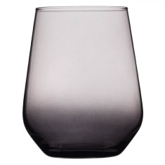 Pahar Sticlă, Smoke, Capacitate 0,425L, Negru Mat