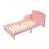 Pat Junior U-grow Pink Forest, 143x92.5x60 cm, lemn, pentru copii 3-8 ani, 70x140 cm