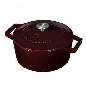 Oala fonta 20 cm cu capac Burgundy Berlinger Haus BH 6516